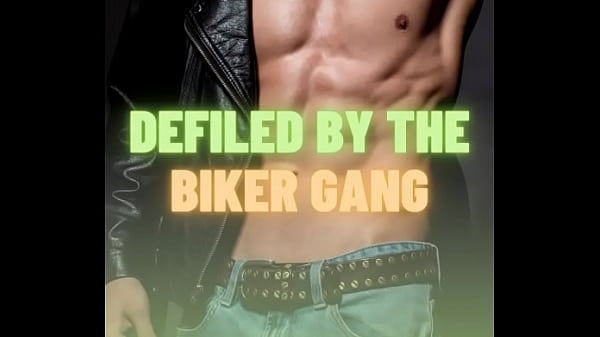 Gang motocyklistów niszczy swoją dziwkę catboya [M4M Audio Story]