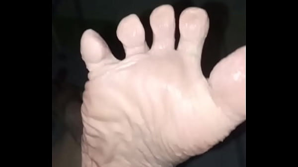 Podeszwa mojej stopy po kąpieli