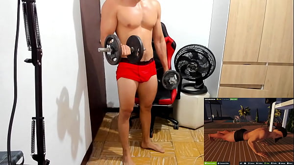 Ninja kończy masturbację po treningu